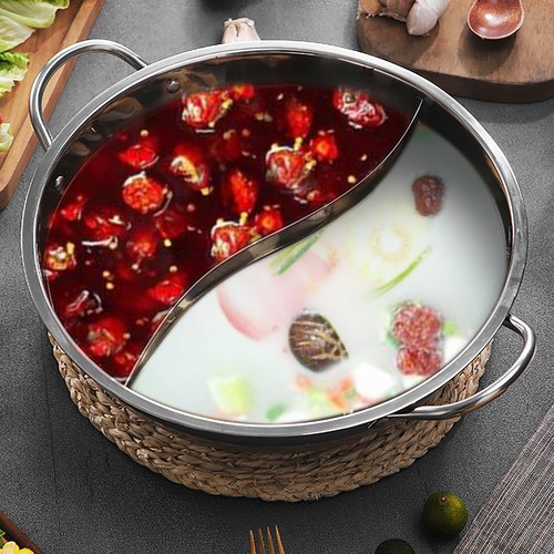 Stainless steel pot - stainless, hot